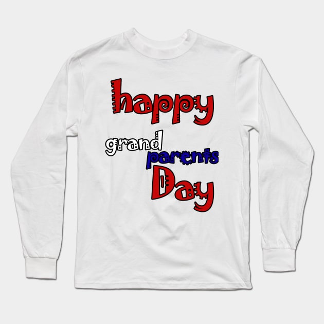 happy grandparents day Long Sleeve T-Shirt by sarahnash